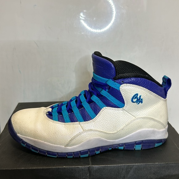 Air Jordan retro 10 white/Concord – blue Lagoon – black. - Picture 3 of 8